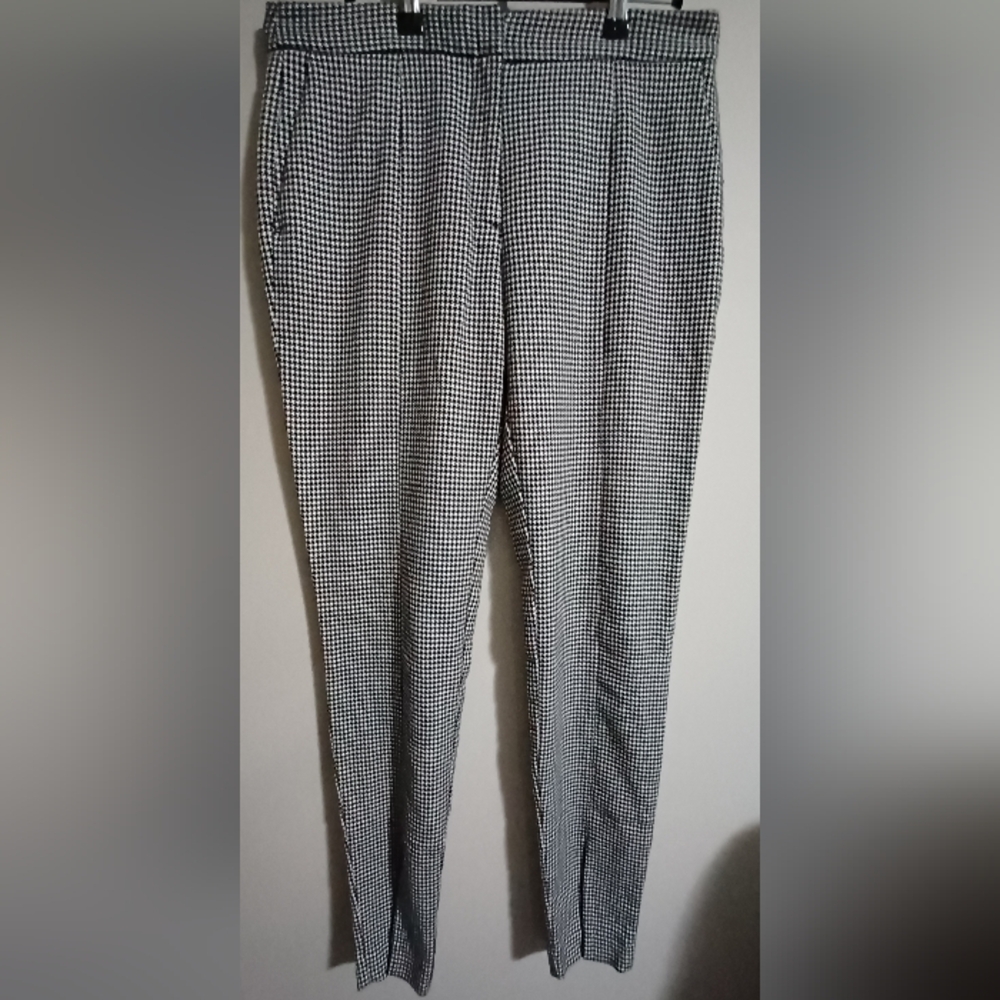 Zara Monochrome Checkered Pants